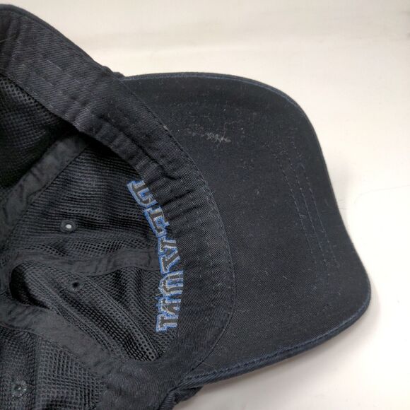 ADAMS Upscale Fashion Headwear Devon Black Strapback Hat Cap Embroidered - Picture 10 of 11